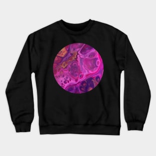 Pink Passion / Acrylic Pouring Crewneck Sweatshirt